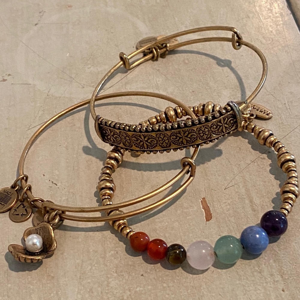 Alex and Ani Bracelets, set of 3